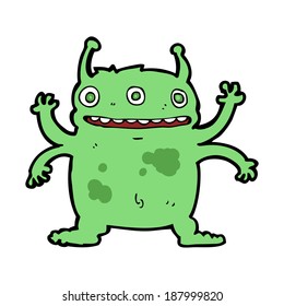 Cartoon Alien Monster Stock Vector (Royalty Free) 212176522 | Shutterstock