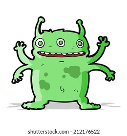 cartoon alien monster