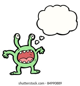 cartoon alien monster