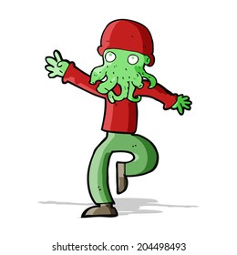 cartoon alien monster man