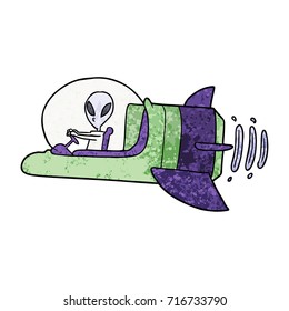 cartoon alien spacecraft