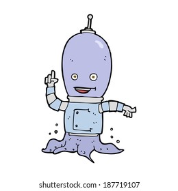 cartoon alien spaceman