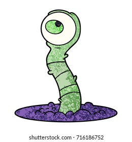 cartoon alien swamp monster