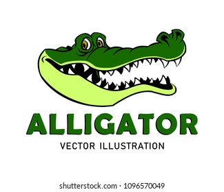 Cartoon Alligator Mascot