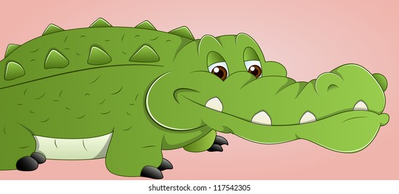 Cartoon Alligator Vector