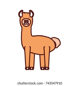 cartoon alpaca icon