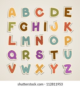 cartoon alphabet