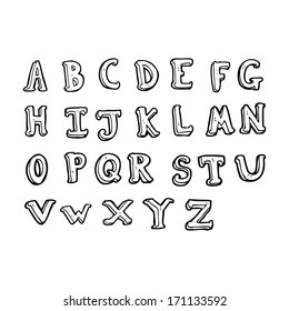 cartoon alphabet