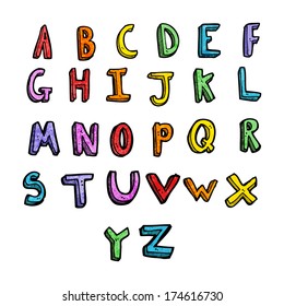 cartoon alphabet