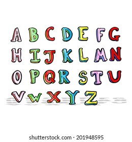 cartoon alphabet