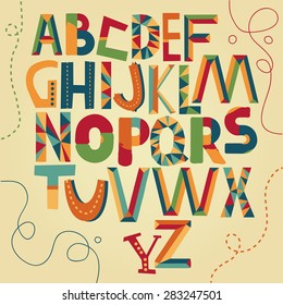 Cartoon alphabet