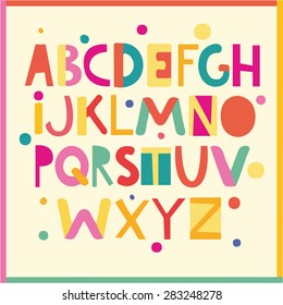 Cartoon alphabet