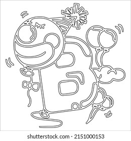 Cartoon Alphabet Coloring Book or Page Set with Funny Animals for Children Education and Fun, ABC coloring book pages, coloring pages, kids activity book, Kids learning book.
