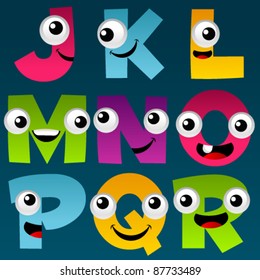 Cartoon Alphabet Set 2