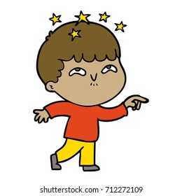 caricatura niño asombrado