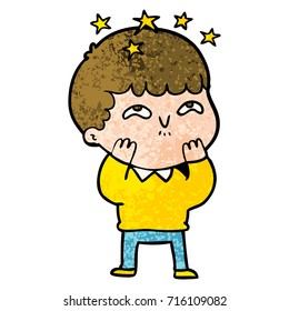 caricatura niño asombrado