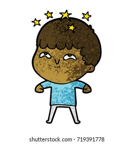 caricatura niño asombrado