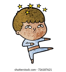 Cartoon-erstaunt-Junge