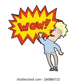 cartoon amazed man
