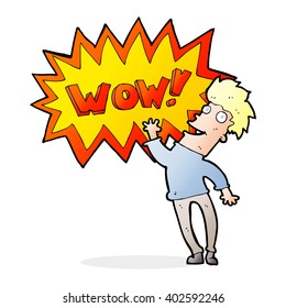 cartoon amazed man