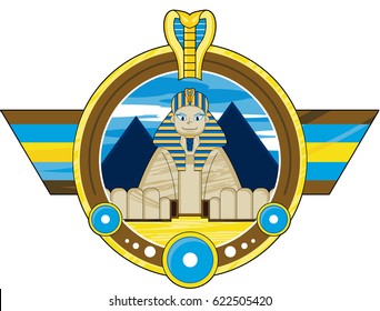 Cartoon Ancient Egyptian Sphinx