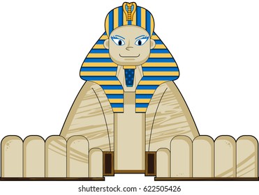 Cartoon Ancient Egyptian Sphinx