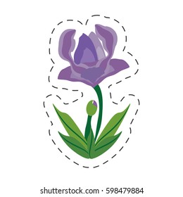 cartoon anemone flower image vector illustration eps 10