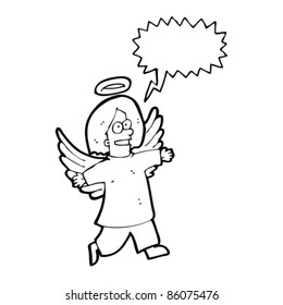 anjo de desenho animado