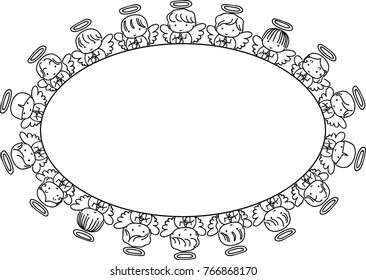 cartoon angel background design