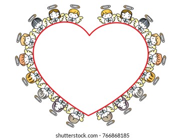 cartoon angel background design