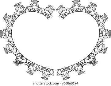 cartoon angel background design