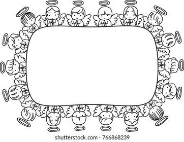 cartoon angel background design