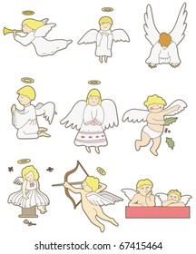 cartoon angel icon