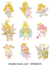 cartoon angel icon