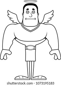 A cartoon angel looking bored.