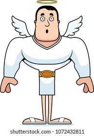 A cartoon angel looking surprised.