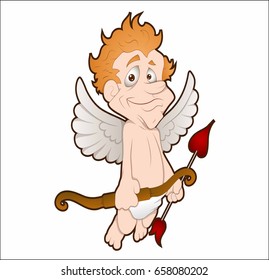 Cartoon angel with an onion