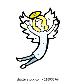 canto de ángel de caricatura