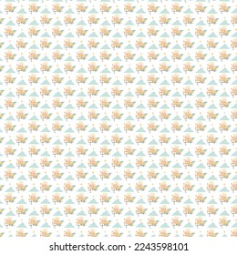 cartoon angel for valentine's day pattern.  repeating pattern with angel