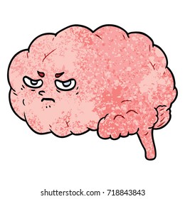 cartoon angry brain