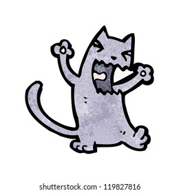 Cartoon-Wütende Katze