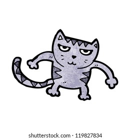 Cartoon-Wütende Katze