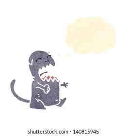 gato enojado de dibujos animados