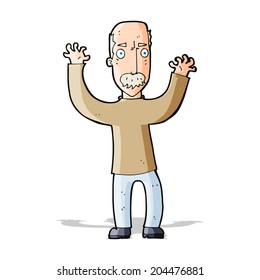 caricatura de papá enojado