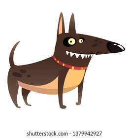 Cartoon Angry Doberman Pinscher Illustration