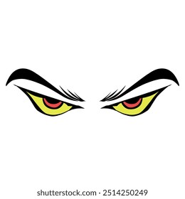 Desenho animado expressão olho design com fundo transparente. Perfeito para adesivos, tatuagens, ícones, selos