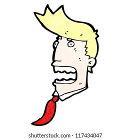 cartoon angry face