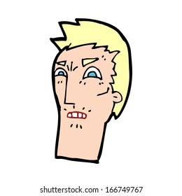 cara de caricatura enojada
