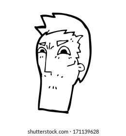 cartoon angry face