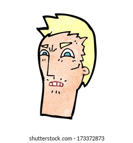 cara de caricatura enojada